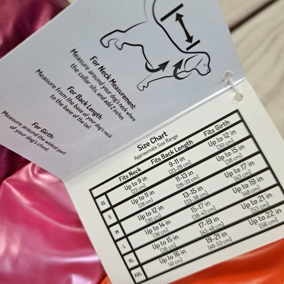 Fabdog Dog Puffer Jacket/Coat w/Hood Multicolor Stripe Fleece Lined Small - Picture 5 of 5